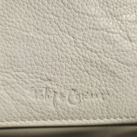 Foley And Corinna Framed White Leather Wristlet/Clutch-NWT - Picture 5 of 13